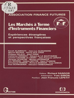cover image of Les Marchés à terme d'instruments financiers